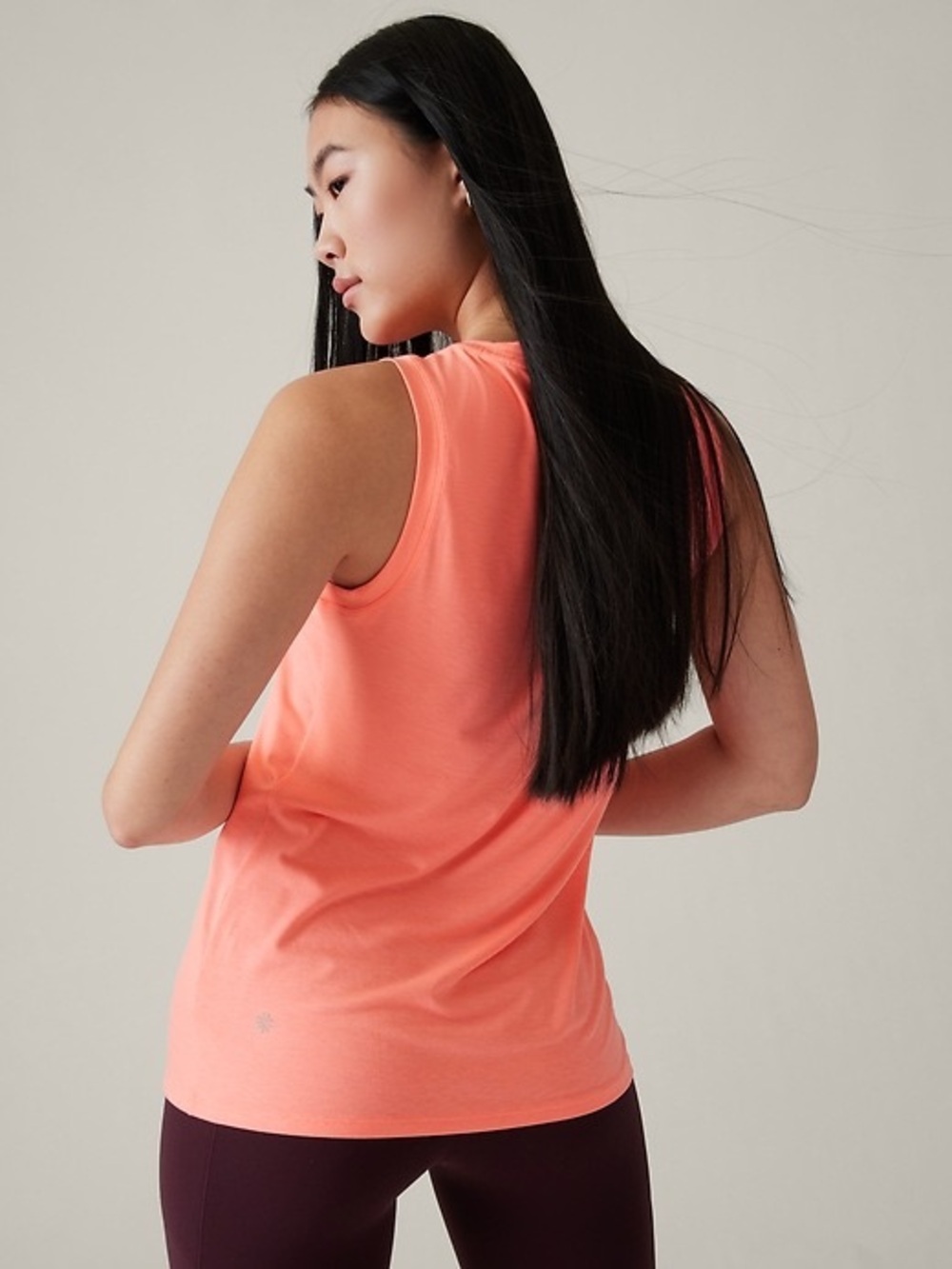 Athleta Women's Sleeveless Active Tank Top - Coral - Vital Tank 2.0 TENCEL